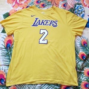 Nike Lonzo Ball Lakers Tee Home Shirt Size XXL